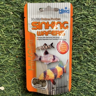 อาหารปลาเม็ดจม HIKARI SINKING WAFERS 25g. เกรดอาหารนอก คุณประโยชน์ครบถ้วน เม็ดรูปกระดุม