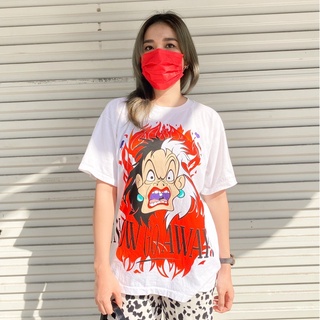 CRUELLA DEVIL - UNISEX cotton 100% เสื้อยืด เสื้อลายการ์ตูน