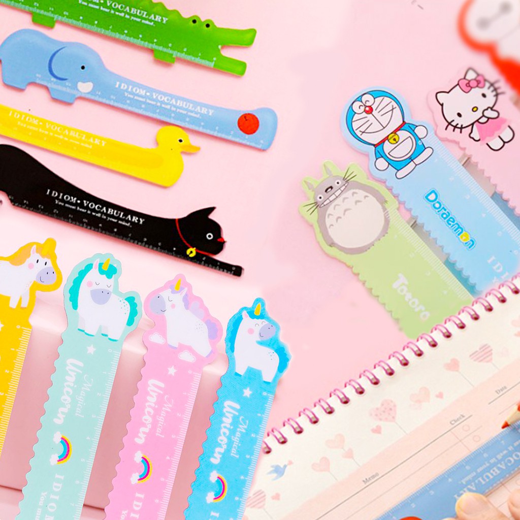 ไม้บรรทัดแม่เหล็ก 15 ซม. ลายการ์ตูนน่ารักยอดฮิต พร้อมส่ง ( สุ่มลาย)เครื่องเขียน ราคาส่ง ไม้บรรทัด