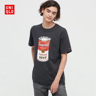 [S-5XL] Uniqlo เสื้อยืดแขนสั้น พิมพ์ลาย Andy Warhol สําหรับผู้ชาย และผู้หญิง (UT) 449250 888