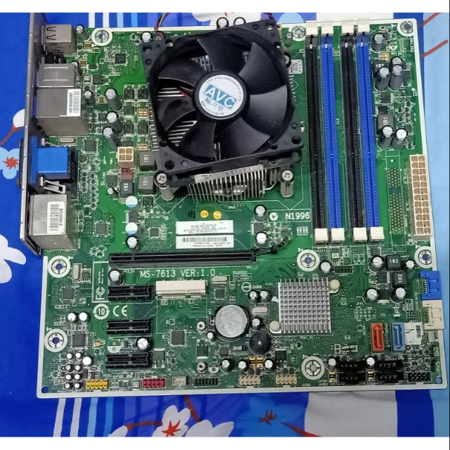 Mainboard 1156 ddr3 พร้อม Cpu i3 530พร้อมฝาหลัง