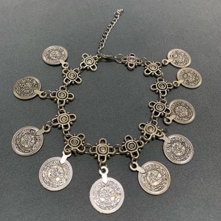 🌟 พร้อมส่ง 🌟 Boho-coin charm bracelet กำไลข้อมือเงิน