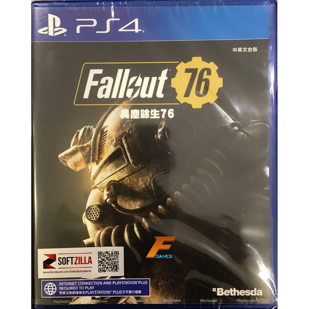 PS4 Fallout 76 (Zone3/Asia)( English ) แผ่นเกมส์ ของแท้ มือหนึ่ง มือ1 ของใหม่ ในซีล