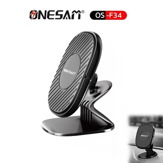 ONESAM ที่วางมือถือในรถยนต์ แม่เหล็กยึดหลังมือถือ  รุ่น OS-F34  Magnetic Car Hoder ที่ยึดแบบติดคอนโซลหน้ารถ [สีดำ]