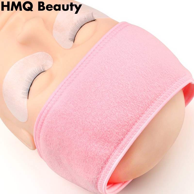 ต่อขนตาที่คาดผมสปาMake Up Wrap Head Terry ผ้าแถบคาดศีรษะผ้ายืดด้วย ที่คาดผมเมจิกเพสต์แต่งหน้า