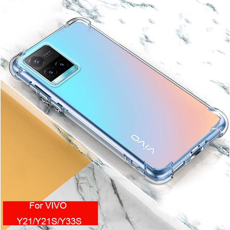เคสโทรศัพท์ชนิดซิลิโคน Tpu แบบใสบางพิเศษกันกระแทกสําหรับ Vivo Y33S Y33 S Y21S Y21 สําหรับ Vivo Y33S