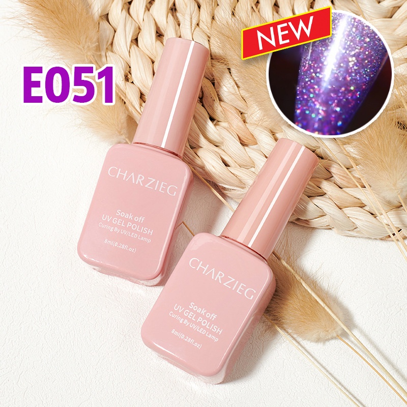 CHARZIEG E051สีเจลทาเล็บ Modelones 8MLสีเจล สีทาเล็บเจล ยาทาเล็บเจล