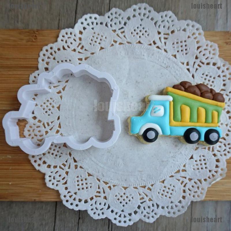 8pcs car truck Cutter Sugarcraft Cake Decorating Cookies Pastry Mould ...