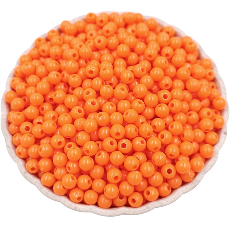 จี้ลูกปัด ทรงกลม ขนาดเล็ก 4 มม. สีแคนดี้ สําหรับทําเครื่องประดับ สร้อยคอ สร้อยข้อมือ DIY 200 ชิ้น