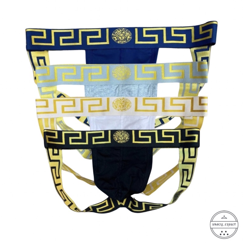 🔥กางเกงในจีสตริงชาย VERSACE ขอบสวย แฟชั่นโชว์ก้นสุดเซ็กซี่ใส่สบาย เนื้อผ้าดี เกรดนอก ราคาถูกสุดๆ ไม่