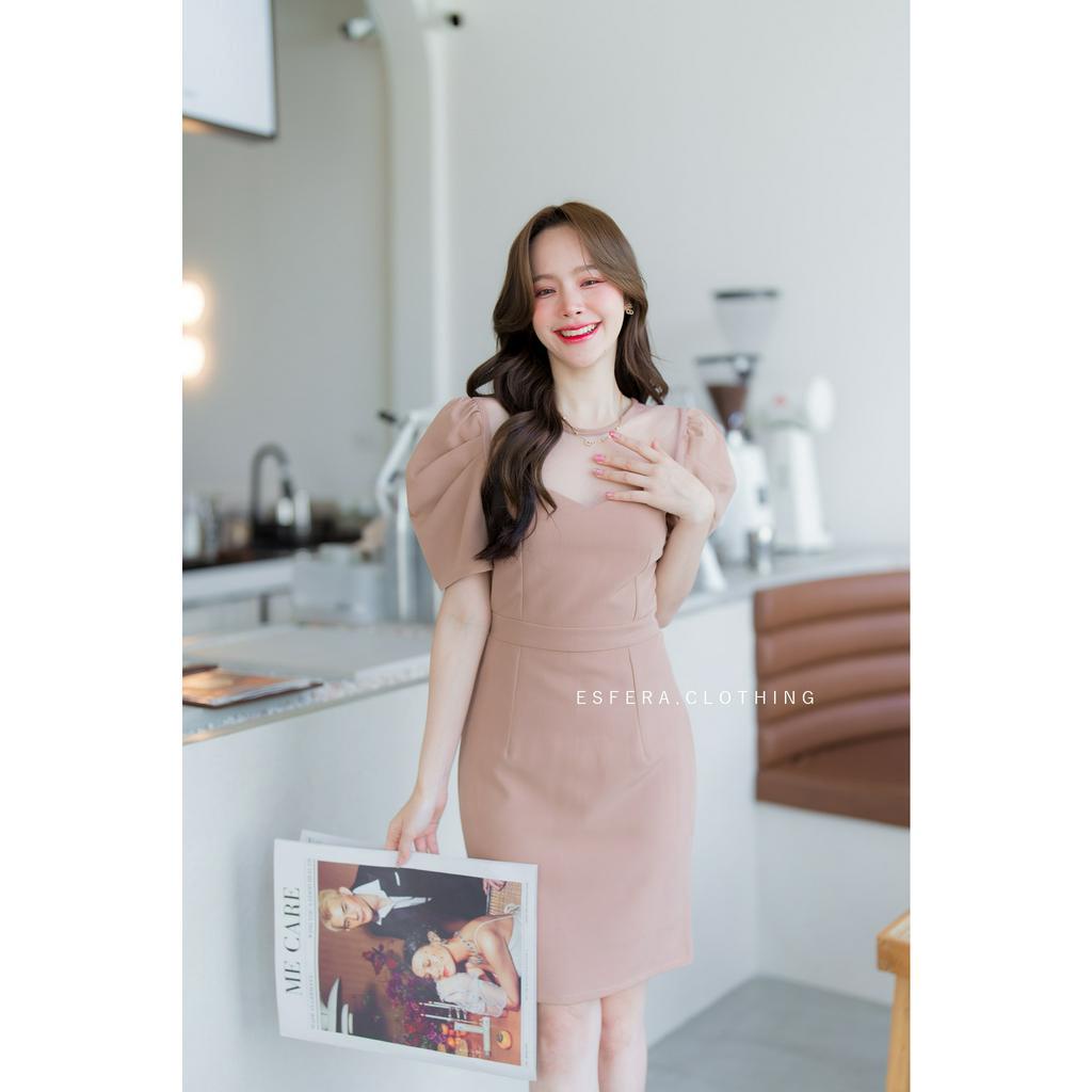 เดรสออกงาน ทำงาน DR051-1 Lady Party Dress รูปที่ 8