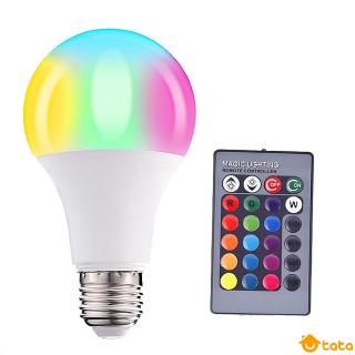 หลอดไฟ led rgb led e 27 rgbw หรี่แสงได้พร้อมรีโมทควบคุมสําหรับตกแต่งบ้าน