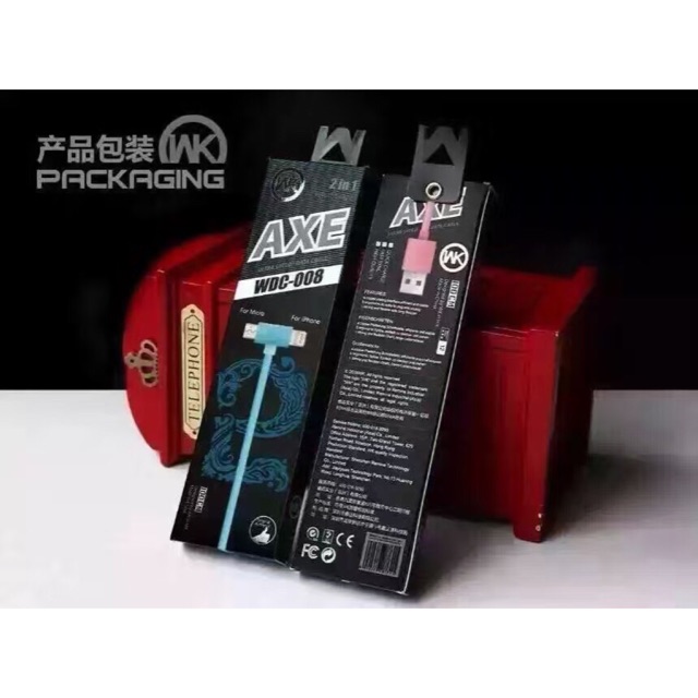 สายชาร์จข้อมูล Wk 2in1