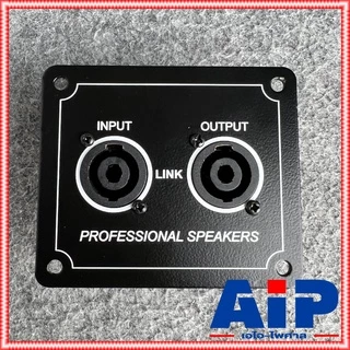 1อัน ดำ+ดำ เพลทเหล็ก2speakon 8 x9.5cm. เพลทเหล็ก2รู แท็ปลำโพง แท็ปลำโพงเหล็ก2สเปคคอน เพลทเหล็กSPEAKONx2 แผ่นเพลท เหล็...