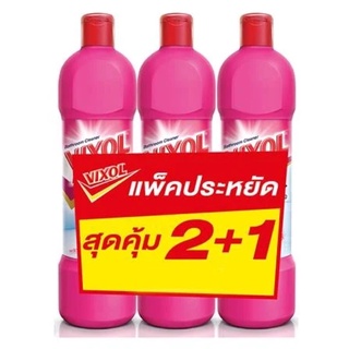 น้ำยาทำความสะอาดห้องน้ำ VIXOL 900ml แพ็ค3 ชมพู . LIQUID CLEANING BATHROOM VIXOL 900ml 3 PCS PINK