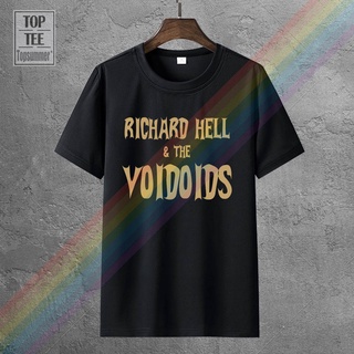 ROUND คอลูกเรือใหม่ เสื้อยืดลําลอง ผ้าฝ้าย 100% แขนสั้น พิมพ์ลาย Richard Hell Les Voidoids -1970S Punk Rock Vague Ncy C