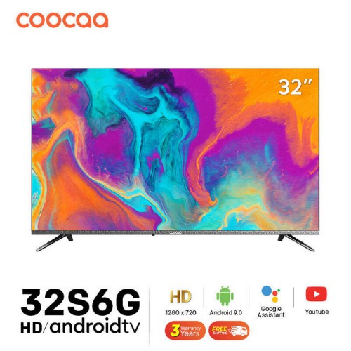 COOCAA ทีวี 32 นิ้ว Inch Smart TV LED 2K HD โทรทัศน์ Android9.0 สมาร์ท ทีวี HDR 10 HDMI 32S3G