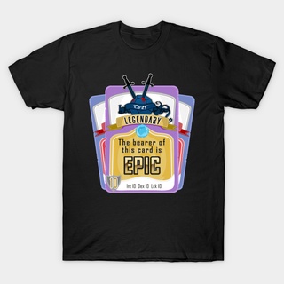 เสื้อยืด พิมพ์ลาย Legendary role playing game card สําหรับผู้ชาย และผู้หญิงSize S-5XL
