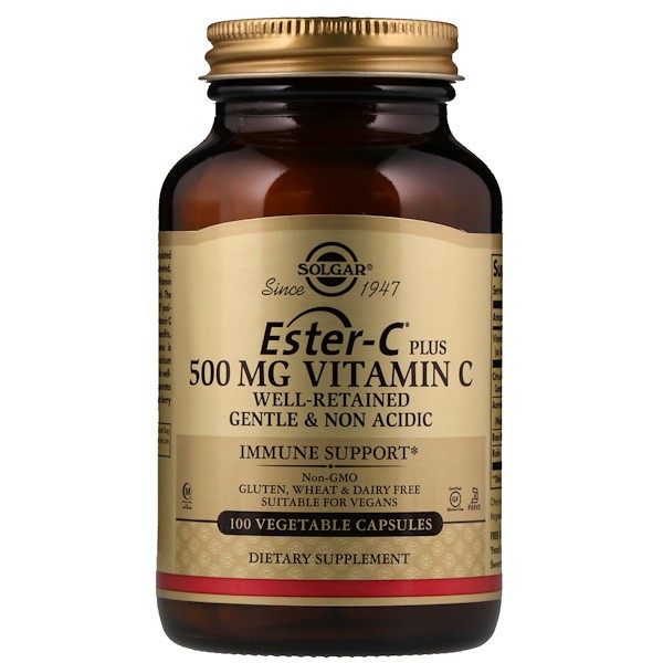 Solgar Ester-C Plus Vitamin C 500 mg 250 Vegetable Capsules