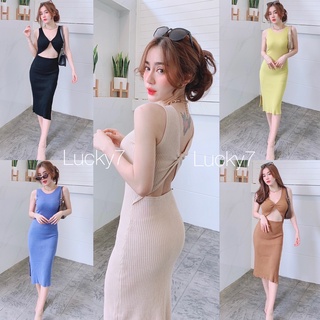 เดรสยาวสายเดี่ยว 2 in 1 ผ้านุ่มมากกกกก