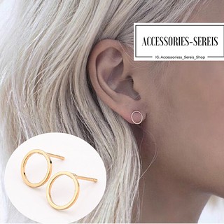 พร้อมส่ง!! ต่างหูวงกลมติดหู