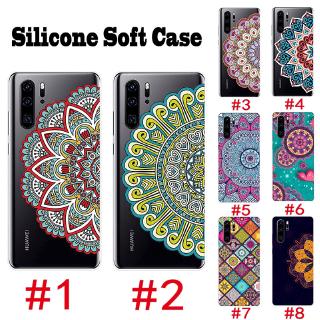 เคสโทรศัพท์มือถือ Huawei P20 P30 Lite Pro ปลอก TPU อ่อน Mandala