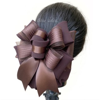 Hair bow โบว์ติดผม เน็ตติดผม กิ๊บติดผม อุปกรณ์ตกแต่งผม โบว์พยาบาล โบว์ใหญ่ เครื่องประดับผม แฟชั่น ริบบิ้นโบว์ เน็ตคลุมผม