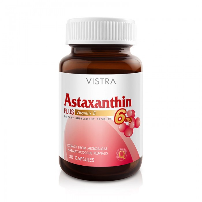 Vistra Astaxanthin 6mg. 30 เม็ด