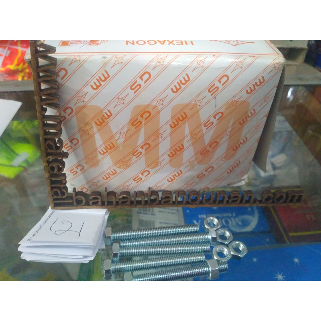 Per 10 น็อตสลักเกลียวสีขาว m 10 x 40 มม. กุญแจหกเหลี่ยม 14 ล็อคหกเหลี่ยม น็อตสลักเกลียวสีขาว m10 x 4