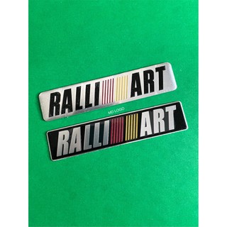 โลโก้RALLI ART อะลูมิเนียมบาง ราคาต่อชิ้น ขนาด12x2.6cm.