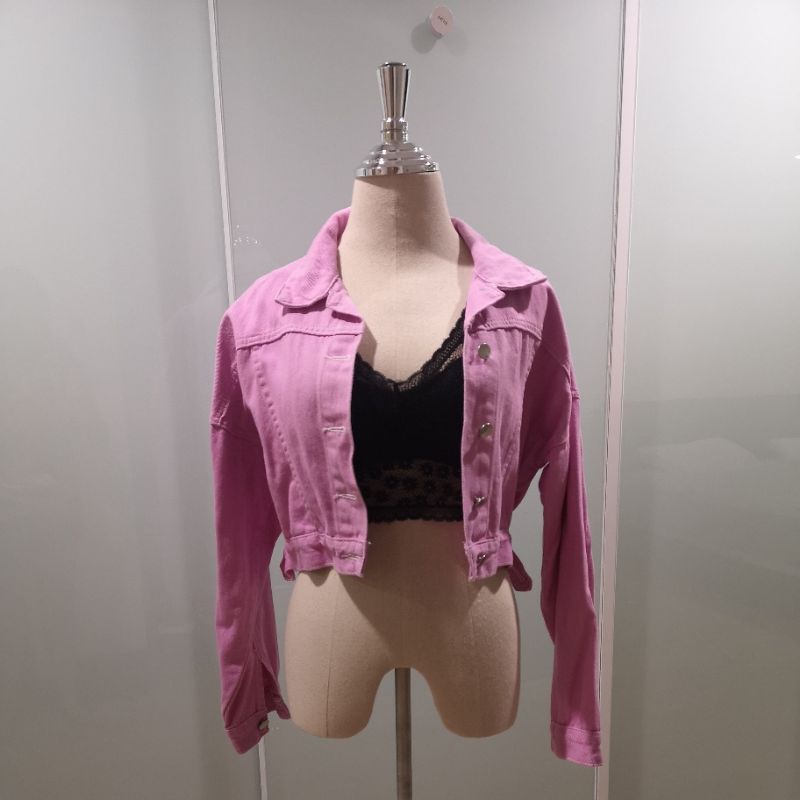 (ส่งต่อ) Jacket Denim #ct2150 สีม่วง / Cintage Official 💜🔮