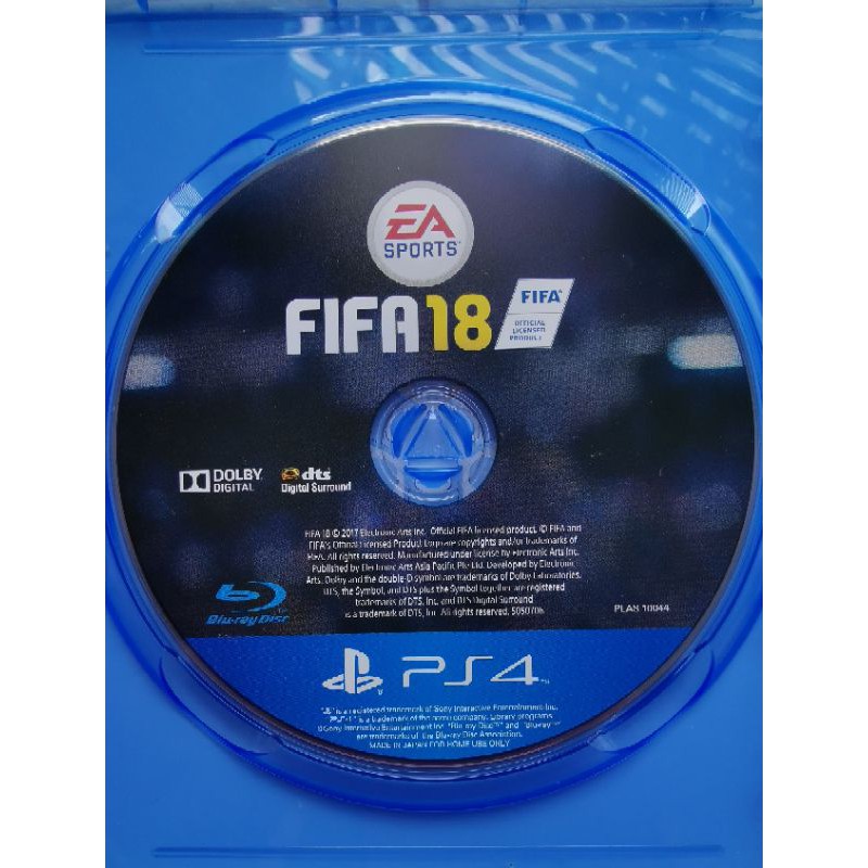 PS4 game: เกมส์ฟุตบอล FIFA 18