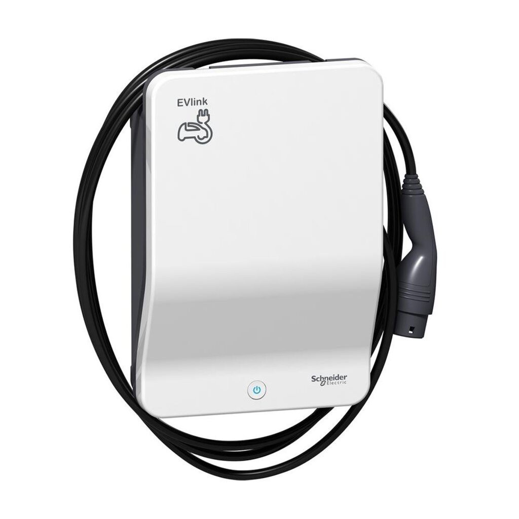 เครื่องชาร์จรถยนต์ไฟฟ้า EVLINK WALLBOX SCHNEIDER 7.4KW + สายชาร์จ T2 4 ม.