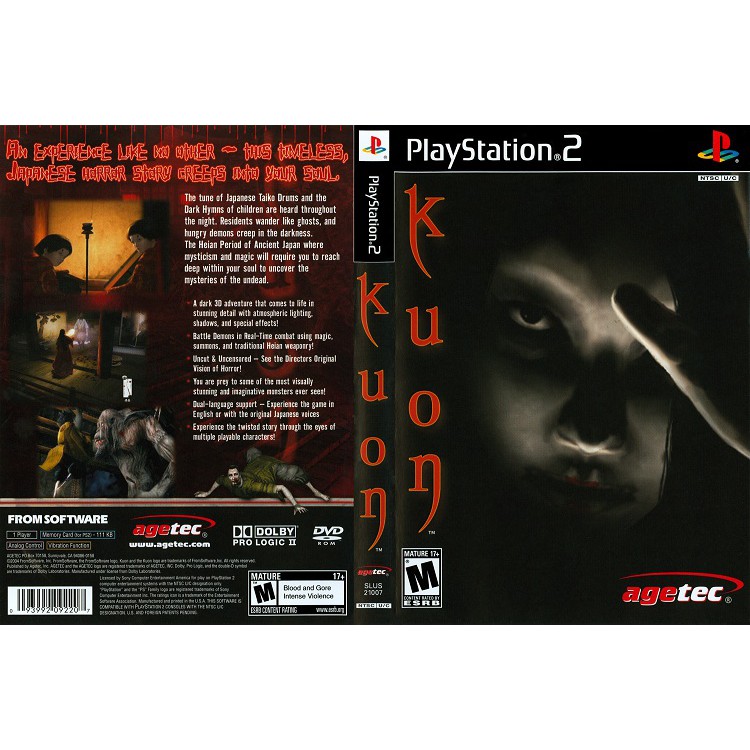 KUON [PS2 US : DVD5 1 Disc]