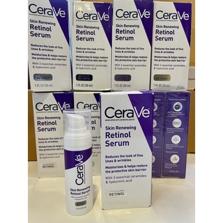 CeraVe Skin Renewing Retinol Serum ขนาด 30ml(ขวดสีม่วง)/vitamin C