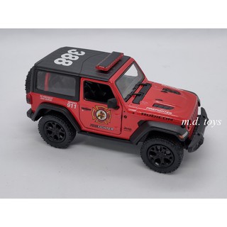 รถโมเดลเหล็ก รถดับเพลิง 2018 Jeep Wrangler (Firefighter)