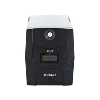 SYNDOME UPS (เครื่องสำรองไฟฟ้า) รุ่น ECO-II-1K LED (1000VA/630WATT) **รับประกัน 2 ปี**