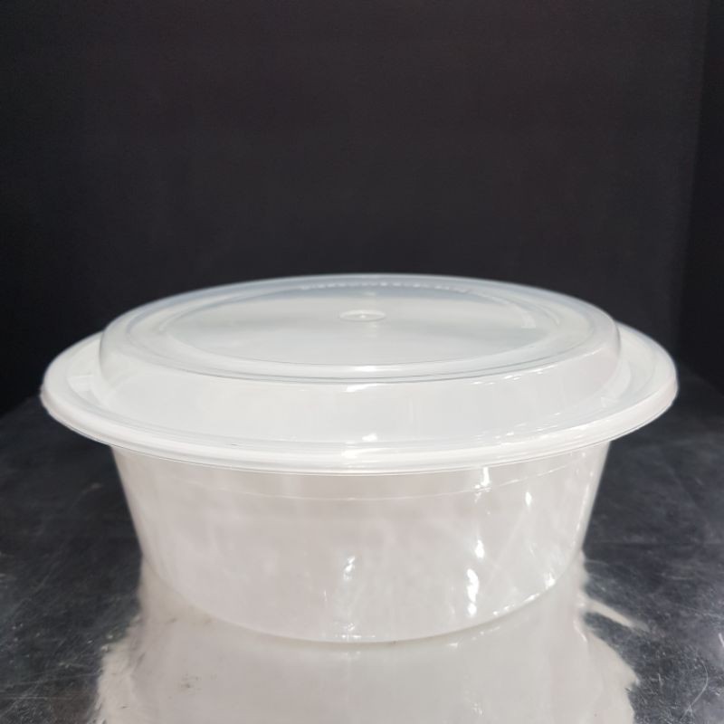 Putih Thinwall 1000ML ROUND EP WHITE MS-1000 10 ชิ้น