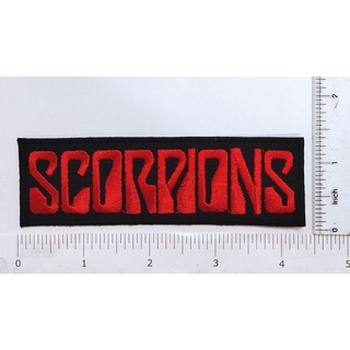 SCORPIONS Logo rock band logo โลโก้วงดนตรีร็อค ตัวรีดติดเสื้อ เย็บติดเสื้อ ตกแต่งเครื่องแต่งกาย