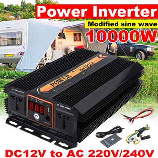 อินเวอร์เตอร์ไฟฟ้า 10000W DC 12V TO AC 220V-240V สําหรับรถยนต์