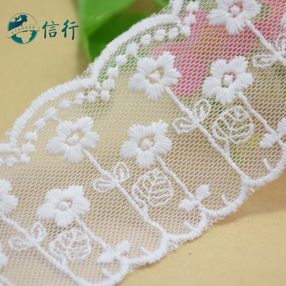 5.8 ซม.ผ้าฝ้ายเย็บปักถักร้อยขอบลูกไม้ลูกไม้ผ้า diy trims มินิเดรสลูกไม้ริบบิ้น garment อุปกรณ์เสริม 3586