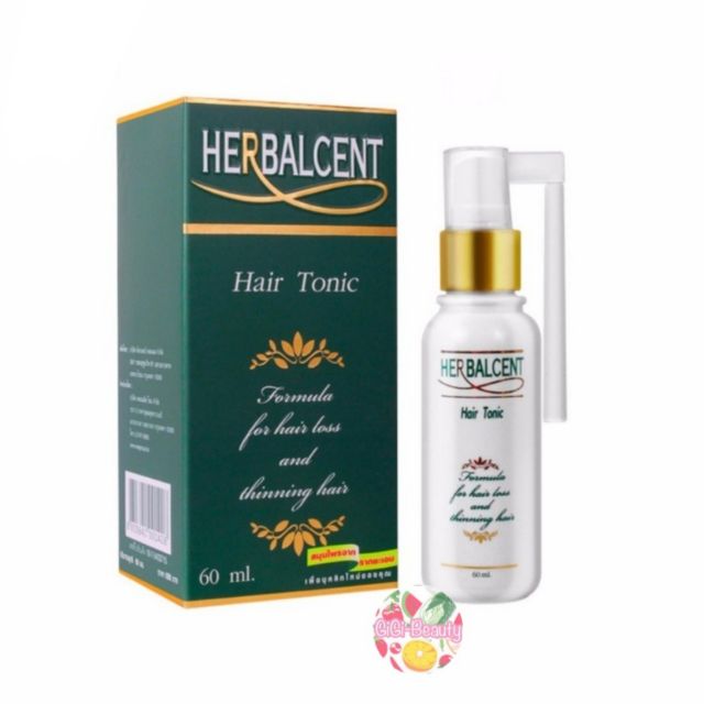 Herbalcent Hair Tonic เฮอร์บาลเซ้นท์ แฮร์โทนิค 60 ml