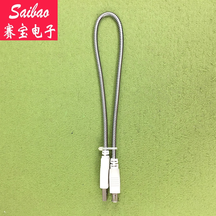 ท่อโลหะ usb สายต่อไฟ usb สายไฟ usb โคมไฟตั้งโต๊ะท่อโลหะพิเศษสำหรับไฟ usb