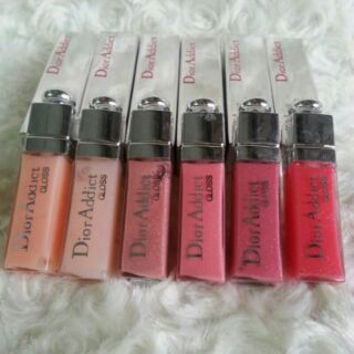 Set ลิปกลอส dior ขนาดเทสเตอร์  1 ชุด มี 6 แท่ง