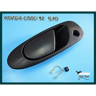 HONDA CIVIC year 1992 OUTER DOOR HANDLE OUTSIDE FRONT LEFT (LH) "BLACK"  // มือจับนอก ด้านหน้าซ้าย สีดำ