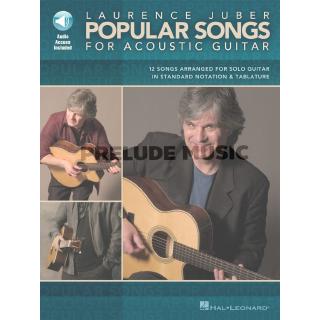 POPULAR SONGS FOR ACOUSTIC GUITAR 12 Songs Arranged for Solo Guitar(HL00700180)