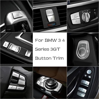 ฝาครอบปุ่มกดสวิตช์ไฟหน้ารถยนต์ โครเมี่ยม สําหรับ BMW 2 3 4 Series 3GT F30 F20 F36