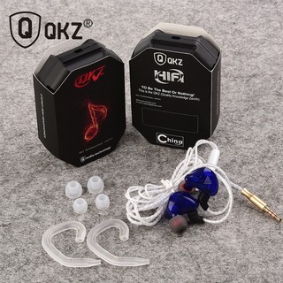 QKZ CK5 หูฟังอินเอียร์ HiFi สเตอริโอ คล้องหู ควบคุมสายสนทนา มีไมโครโฟน Earphone Sport Earbuds