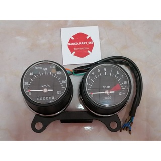 HONDA CG110 CG125 XL100 XL125 SL100 SL125 CT125  SPEEDOMETER​ เรือนไมล์​ ฮอนด้า​ ซีจี​ ทรงกลม​คู่​ **เก็บเงินปลายทางได้