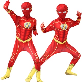 ชุดคอสเพลย์อนิเมะ Iron Man Zentai Flash สําหรับเด็ก